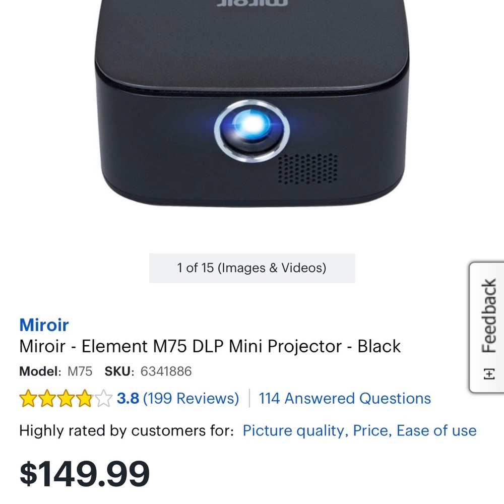 Miroir MINI WIRELESS PROJECTOR